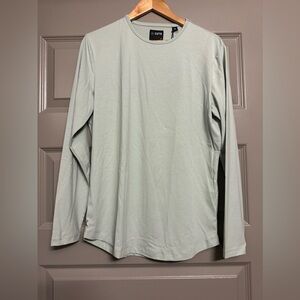 Cuts Clothing Men's Long Sleeve Tee in Light Sage Green